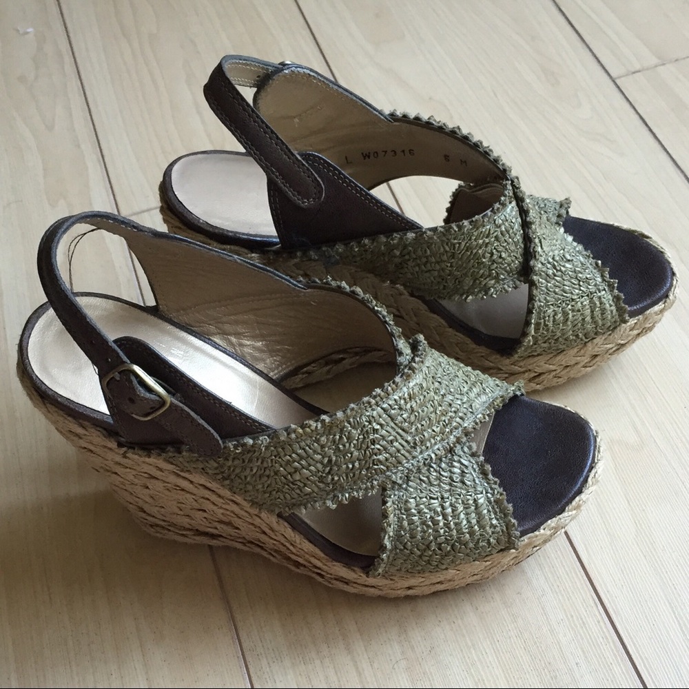Stuart Weizmann Espadrilles Wedges Sz 36